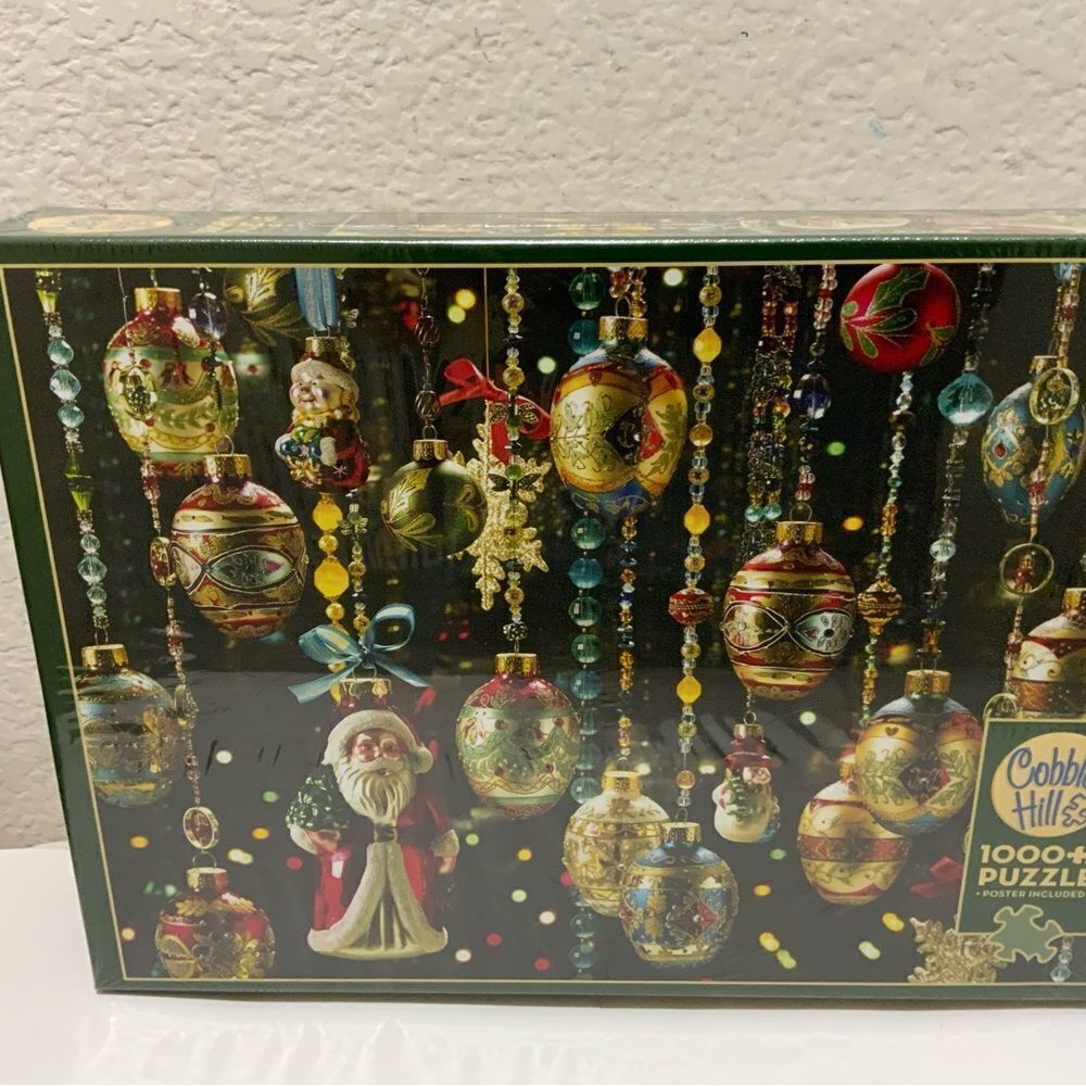Cobble Hill Jigsaw Puzzle Christmas Ornaments 1000 Pieces